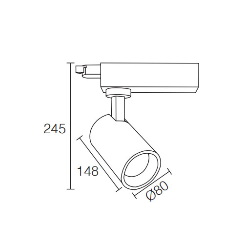 Hotel Used 3000K 30W LED Track LightofTrack Light Heads