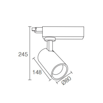 LEDER Hotel Used 3000K 30W LED Track Light