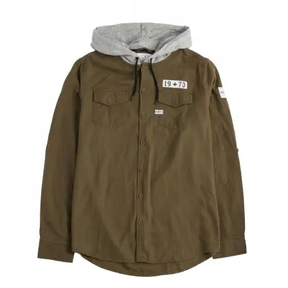 Non-ironing Men's Long Sleeve Hoodie Cotton Hoddie Shirt