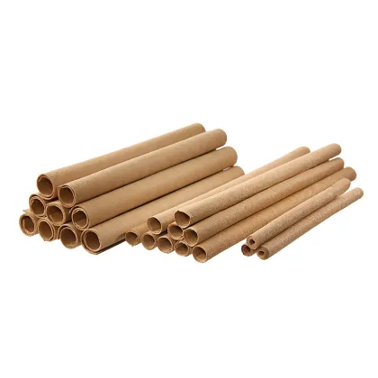 Natural Brown Crepe Paper Tube for Insulation
