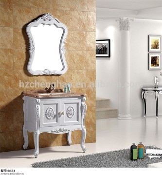 Europe Classic Floor PVC Bathroom Cabinet Vanity