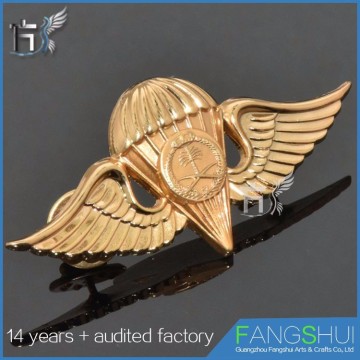 Button badge material pilot wings badge blank metal pin badge selling