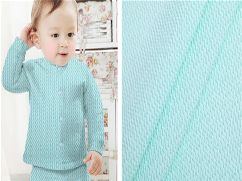 Skin-friendly Polyester Twill Bubble Jacquard Baby Fabric (2).