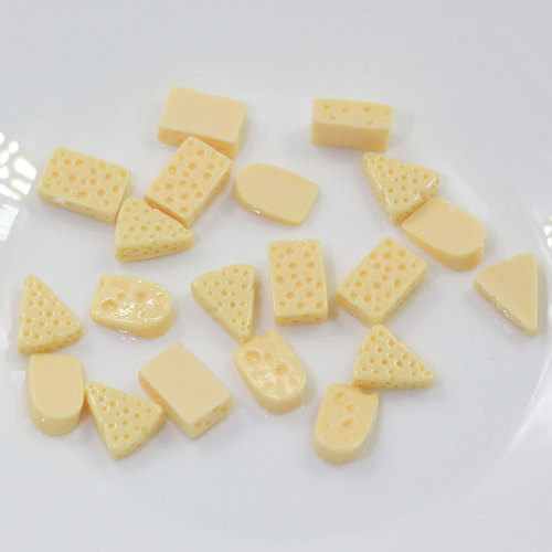 Multi Arten Süße Käseförmige Harz Cabochon Flatback Perlen Schleim Küche Kühlschrank Ornamente Charms Spacer