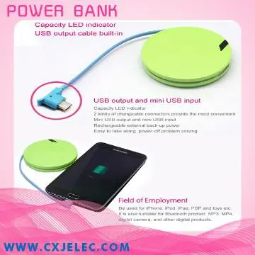 Portable battery charger for samsung galaxy s2 3000mah