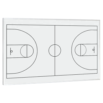 Écran en soie fait sur commande imprimant le tableau blanc de basket-ball d'entraînement de conseil tactique de sport magnétique