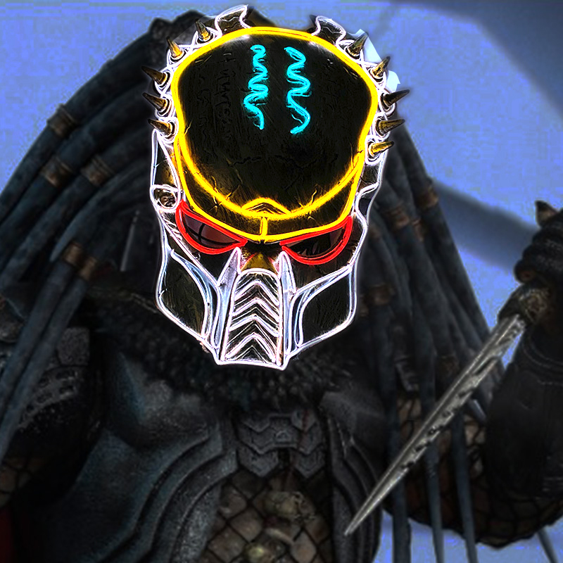 Predator LED Light Up Cosplay Mask