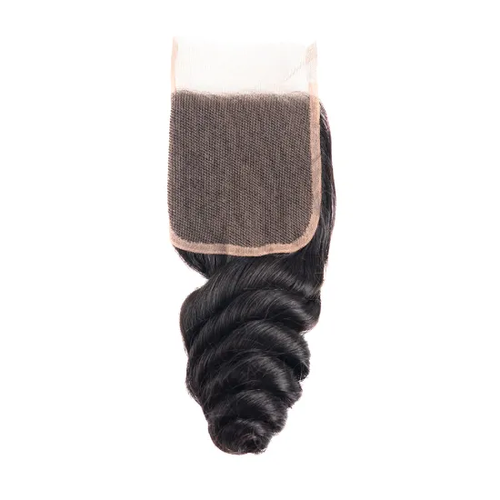 Wholesale Swiss Lace Front Closure With Baby Hair 4x4 2x6 5x5 13x4 13x6 6x6 7x7 360 Lace Closure Peruvian Loose Wave