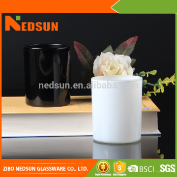 China manufacturer wholesale 142ml white and black candle jars