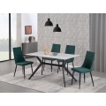 Mesa de Comedor de Gres Gris para 6 Personas, Ideal para Familias