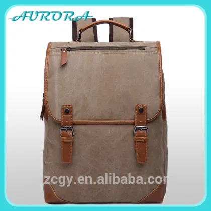 Design your own backpack canvas campus boys backpack for men