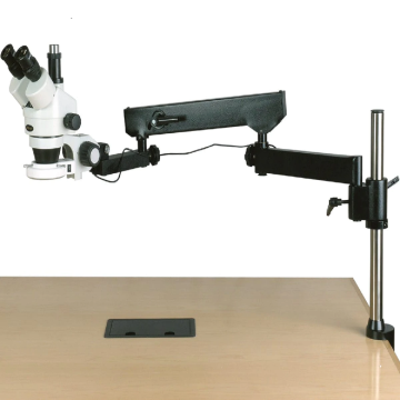 AMSCOPE 3.5x-90X التعريفي المجهر الذراع التعريفي مع الإضاءة 144