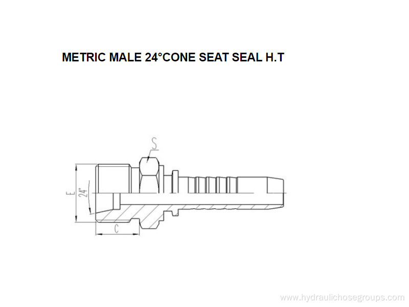 Metric Male 24° Cone Seat H.T . 10511