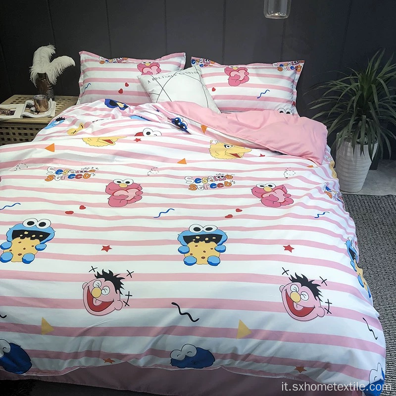 set di biancheria da letto dal design carino