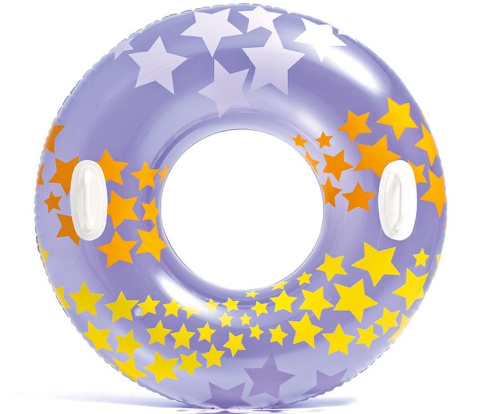 New Design Printing Star Swim Ring With Handle