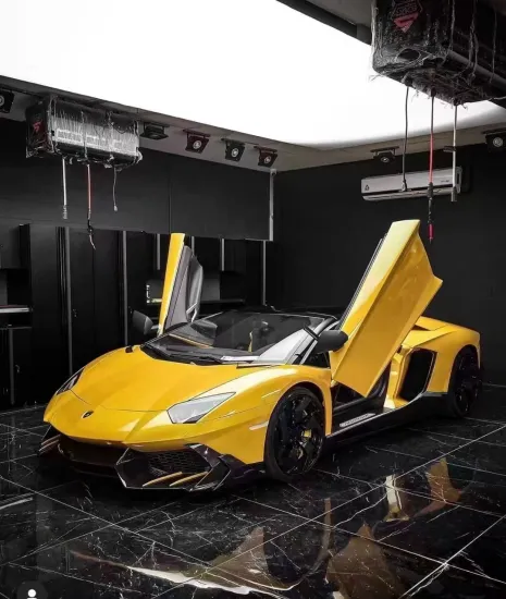 Hexagon Shape Panel Connector: Garage LED Detailing, RGB Wall, and Wood Ceiling Light