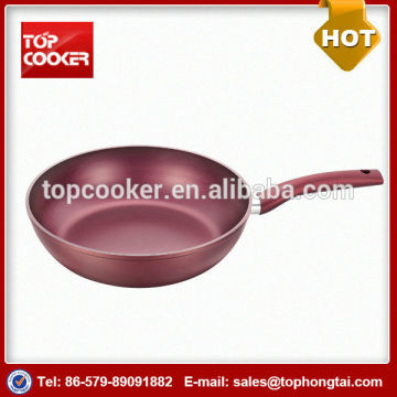 Aluminium color non stick deep fryer with lid