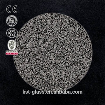 black bubble glass mosaic pattern