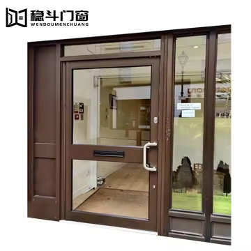 Commercial Exterior Aluminium Glass Storefront Door