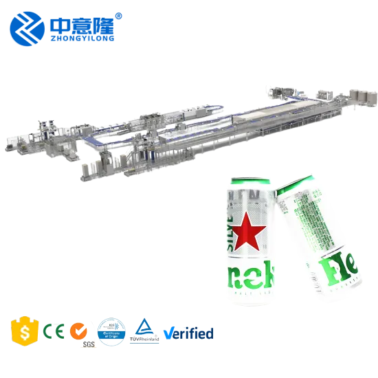 Complete Bottle Can Soda Sparkling Water Carbonated Soft Drink Beverage Juice Energy Drinks Filling Line Machine