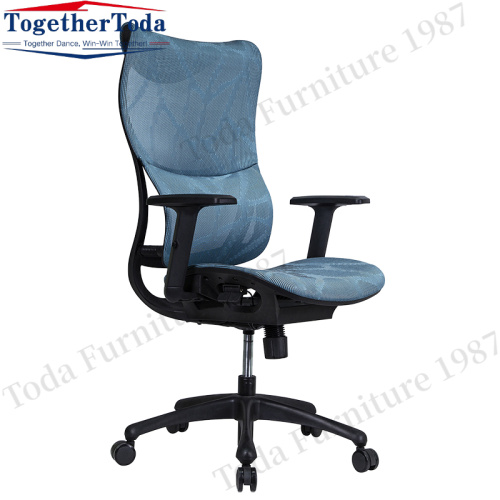 Comfortable Chair Blue Modern Office Mesh Chair Ergonomic Mesh Chair Manufactory