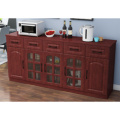 Wooden Display Storage Cabinets with Glass