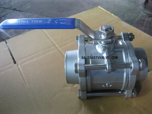 3pc butt-welding ball valve(WCB,304,316)