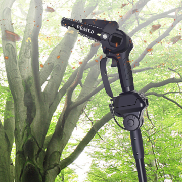 Cordless Telescopic Handle Battery-Powered Mini Chainsaw with 4-6 Inch Extension Pole