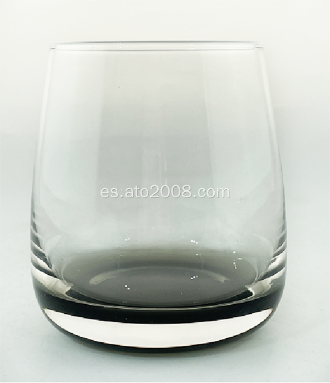 Vaso de vaso gris ahumado