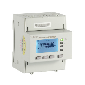 LCD DIN RAIL แผงเซลล์แสงอาทิตย์ DC Power Meter