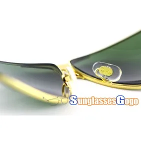 Christmas Discount - Ray Ban RB 3316 Lifestyle Sunglasses Gold Frame with Green Lens