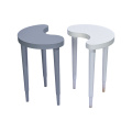 Round Wooden Nest Of Tables