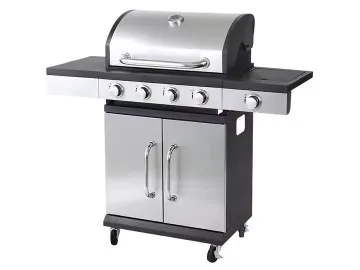 Professional Custom Home Garden BBQ Gas Grill High Quality Black Gas Grill with Cover