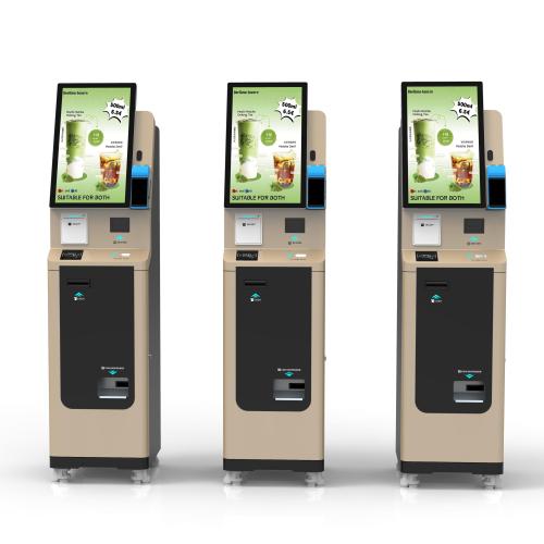 Touch Screen Self Payment Kiosk com suporte em dinheiro