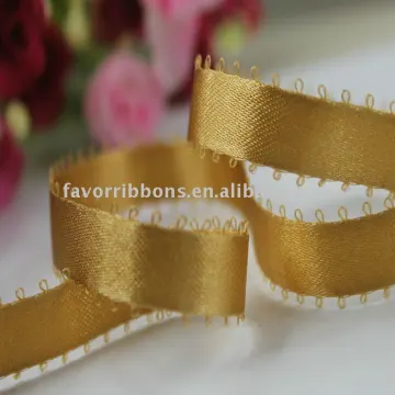 Gold Nylon Picot Edge Ribbons