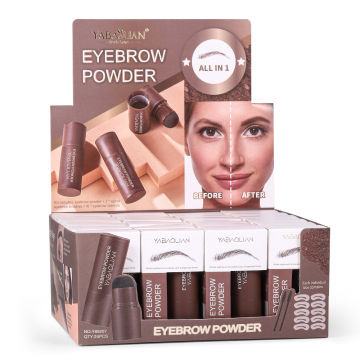 Factory Wholesale Eyebrow Stamp & Stencil Kit with Natural, Smudge-Proof Brow Powder for Beginners