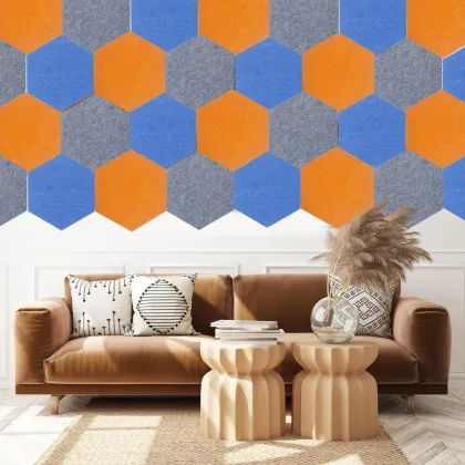 Customized Sound Absorbing Felt Panels for Room Acoustics