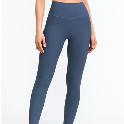 Leggings de treino com cintura alta com nervuras