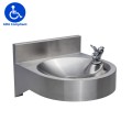 Foot Pedal Stainless Steel Wall Mounted Drinking Fountain