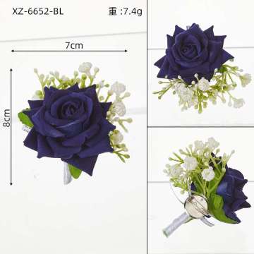 Artificial Flower Boutonieres for Bridesmaids - Wedding Wrist Corsages