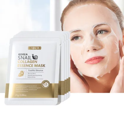 Korean Snail Collagen Facial Mask - 25g Pore Cleansing & Firming Moisturizer