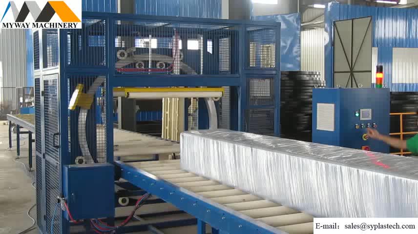 Aluminum profile horizontal stretch wrapping machine