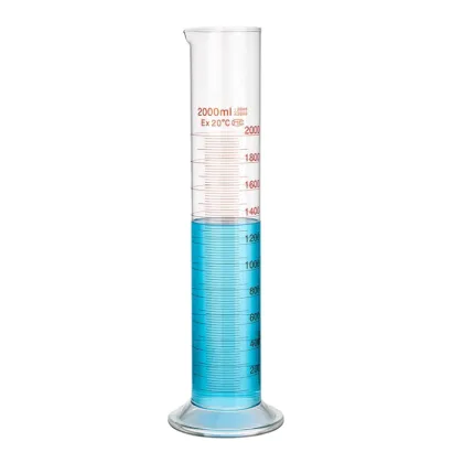 Good Quality 250ml Thick Wall Graduated Cylinder Glass Measuring Cylinder