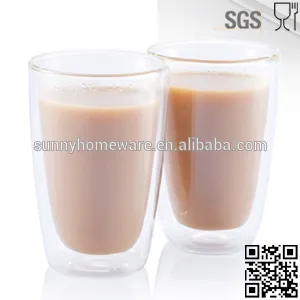 pyrex double walled glass