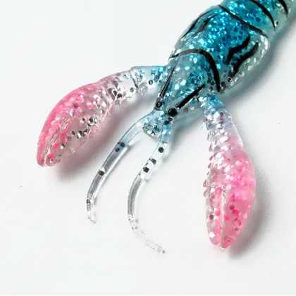 9.5cm 6g Crayfish Soft Lures - Silicone Shrimp Bait for Trout Trolling