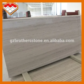 Decorative stone wall tiles type polished grey wood vein marble