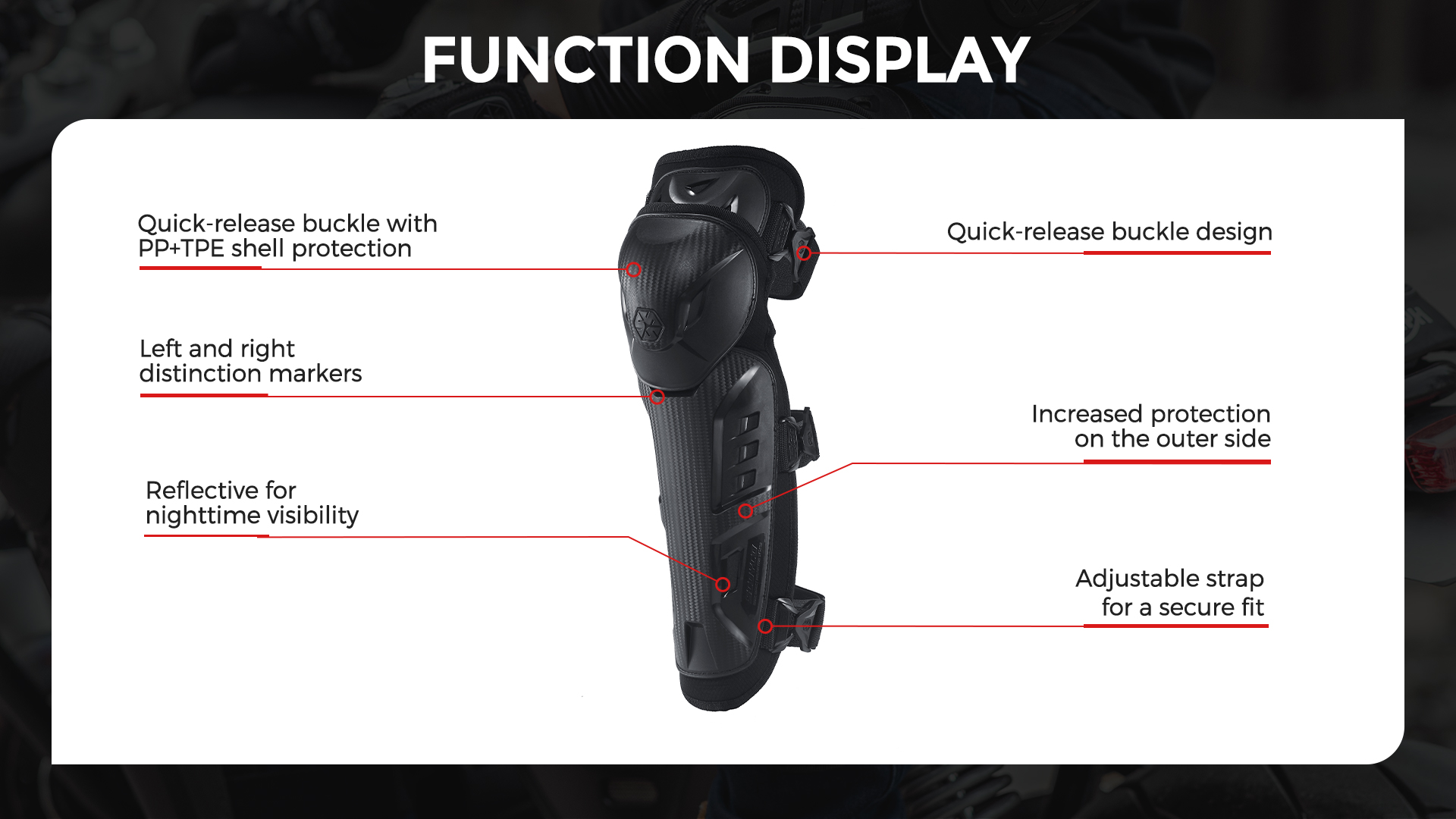 motorcycle elbow and knee pads