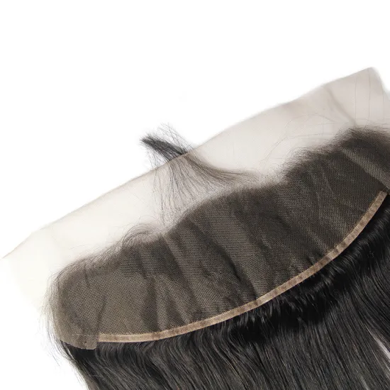 Matched hair bundles natural color 13x4 transparent lace front, pre plucked natural hairline transparent lace frontal