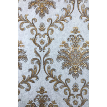 Flower Damask Wallpaper For Interior Wallcovering Decoration