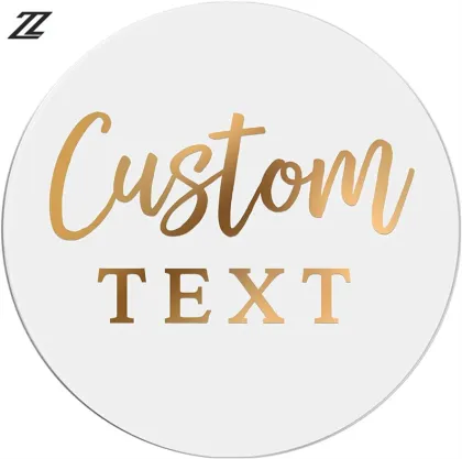 PVC Gold label stickers